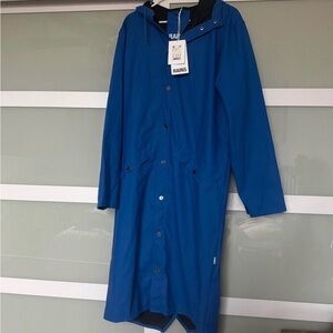 Rains Women's Vibrant Blue Trench Coat